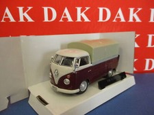 Die cast 1/43 Modellino Furgone Volkswagen T1 Pick Up Telonato Marrone Cararama
