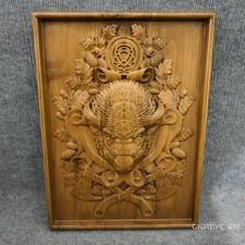 Testa di bisonte in legno