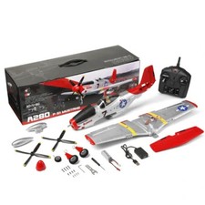 Sistema XK A280 P-51 Mustang 3D/6G 560 mm apertura alare 2,4 GHz 4CH EPP RC combattimento aereo