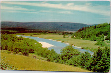 Cartolina d'epoca Margaree Valley Nuova Scozia Capo Isola Bretone Canada River