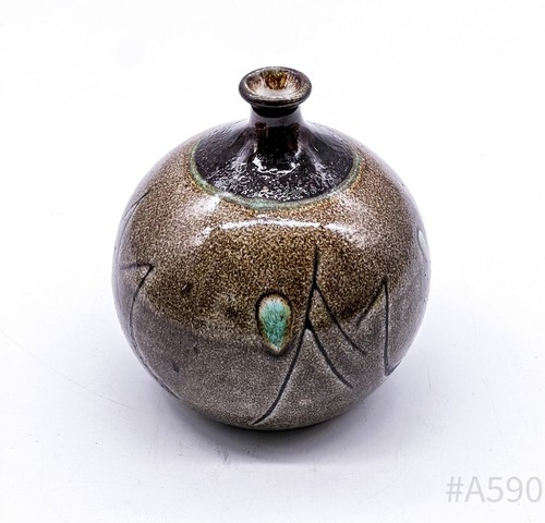 Vintage vaso con smalto - vaso,