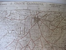 Cartina geografica militare - SANTA CROCE CAMERINA- 1943 (RAGUSA)