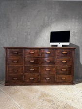 Cassettiera antica vecchia farmacia Mobile vintage mobile antico legno