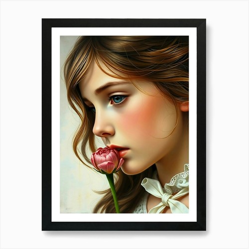 Stampa artistica ragazza con