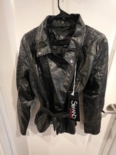 NWT Stefano Di Roma Black Faux