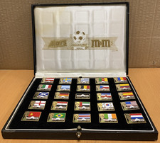 Cofanetto 25 Spille Italia 90 M&M's Mars Mondiali Calcio 1989 Completo