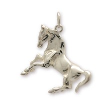 Pendentif argent massif cheval