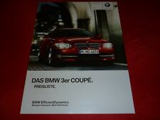 BMW Serie 3 E92 Coupè 318i 320i 325i 330i 335i 320d 325d 330d 335d listino prezzi 7/2012
