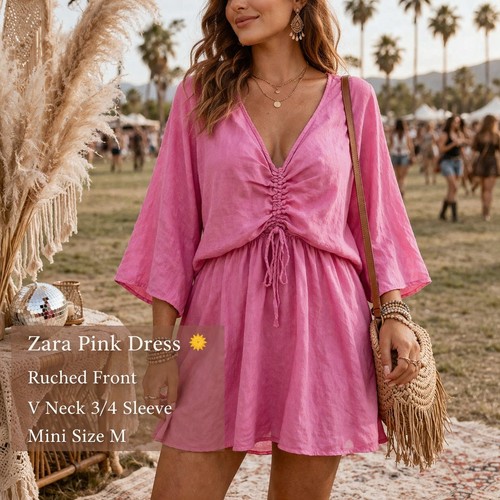 Mini abito zara rosa - mini,