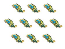 10x Palloncino Foil Elicottero