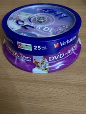 DVD+R DL Verbatim velocità 8x - 25 DVD Double Layer stampabile (full printable)