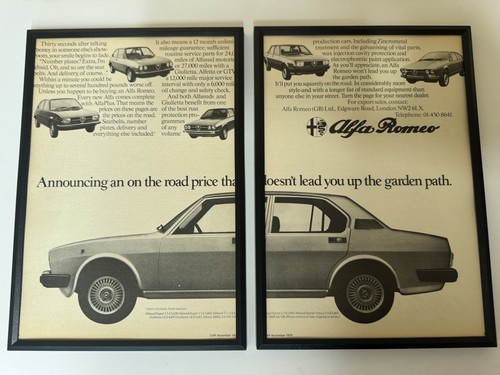Framed 1979 alfa romeo alfasud - framed,