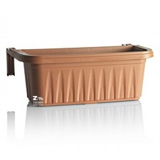 FIORIERA BALCONIERA RONDINE CON AGGANCI REGOLABILI RISERVA D'ACQUA CM 50X20X18,5