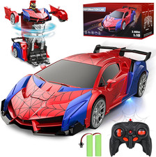 Macchina Telecomandata, Trasforma Robot & RC Auto Da Corsa, 2.4Ghz Spider Cars M