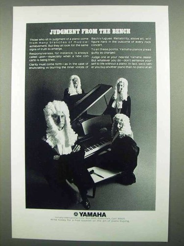 Pubblicità pianoforte yamaha - pubblicità,