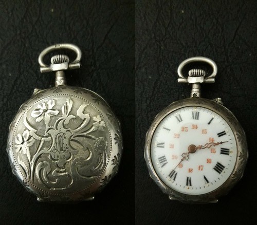 Montre col argent massif - montre,