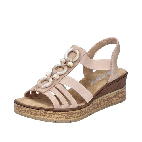 Rieker sandali donna rosa - rieker,