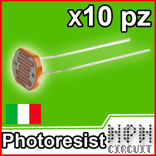10x fotoresistenza 5mm - fotoresistenza,