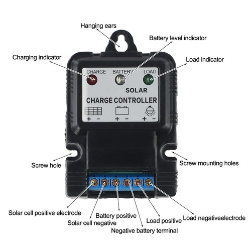 Regolatore carica solare - regolatore, di