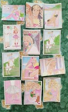 Lotto di 12 Figurine Panini Barbie 1989