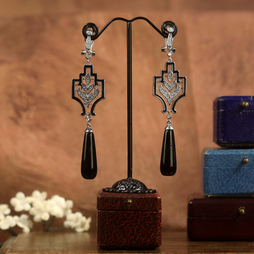 Boucles oreilles art déco - d'oreilles,