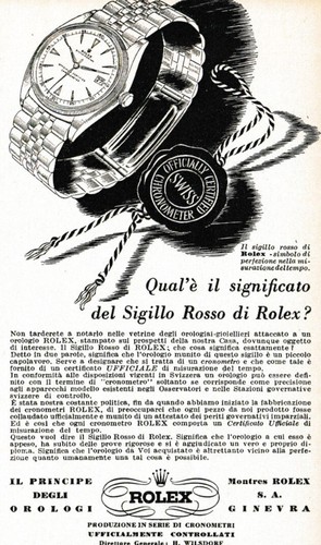 Pubblicita 1953 rolex - pubblicita',