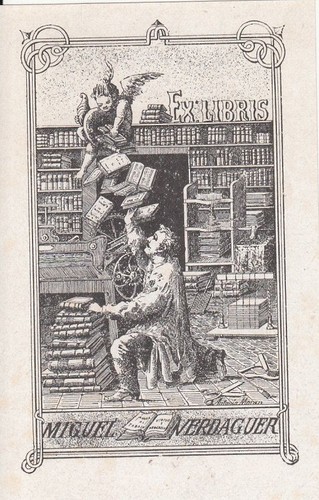 Exlibris etichetta libro - etichetta,