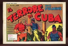 DICK FULMINE N. 10 1967 IL TERRORE DI CUBA - EDITORIALE CORNO COLL. ANNI TRENTA