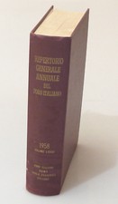 PRL) 1958 BOOK LIBRO REPERTORIO GENERALE ANNUALE FORO ITALIANO GIURISPRUDENZA 