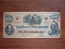 America Stati Confederali Banconota Da 100 Dollari Falso/ Riproduzione