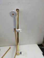 SALISCENDI  ASTA TONDA OTTONE BIANCO/ORO  ULTIMA D'ESPOSIZIONE CON DIFETTI