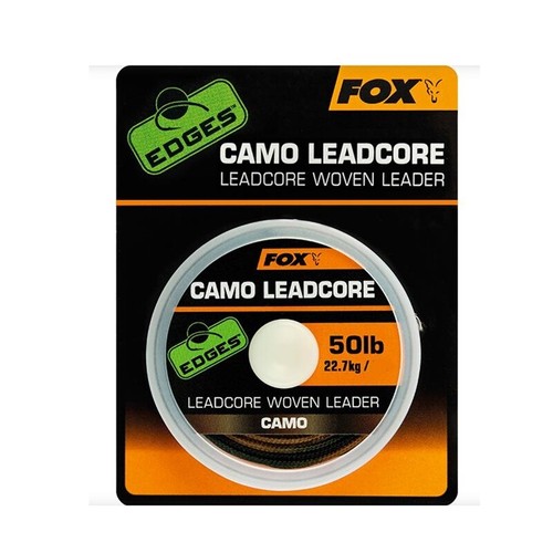 Fox camo leadcore woven leader - camo,