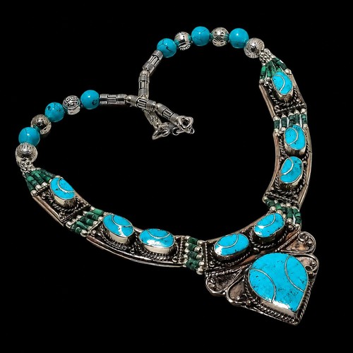 Collana nepalese argento - collana, in