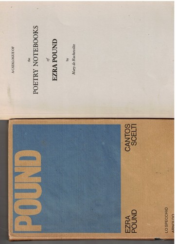 Lot ezra pound books - ezra,