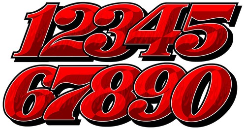 Race racing number - number, car
