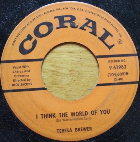 Teresa brewer think the - think,
