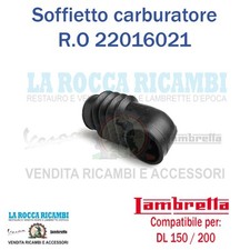 Soffietto Filtro Aria Carburatore SH 22 Lambretta DL 150/200