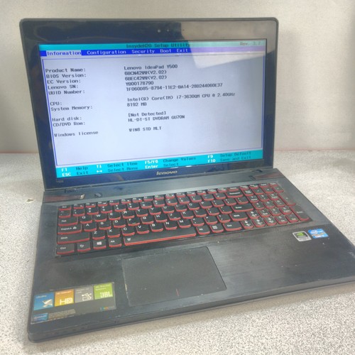 Lenovo ideapad y500 - lenovo,