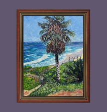 La Jolla palma 12x16 dipinto
