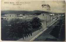 Cartolina Siderno Marina corso V.E animata Reggio Calabria paesaggistica T14