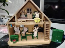 Casa Vintage Anni 80 Sylvanian Families più famiglia conigli