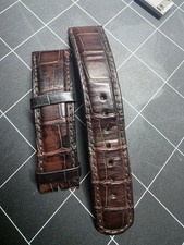 Cinturino in pelle marrone A