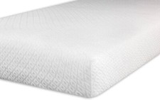 Coprimaterasso set 2pz spugna jacquard traversa strech elasticizzato con angoli