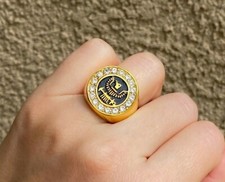 Anello SOLIDO finitura oro 14k