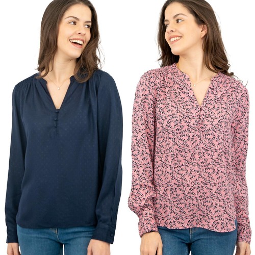 Top blusa donna - , blu