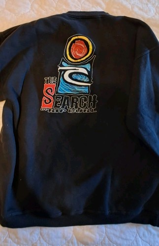Felpa girocollo nera vintage
