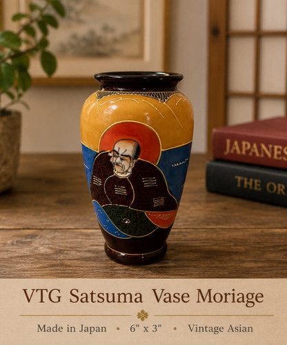Vaso vintage satsuma moriage - satsuma,