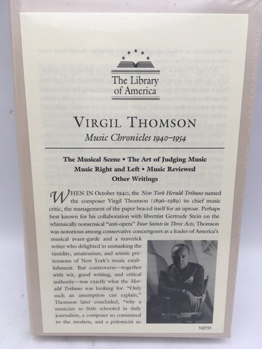 Sealed virgil thomson music - virgil,
