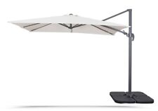 Ombrellone da giardino 3x4 m Umbrella CATHERING palo laterale telo ecrù airvent