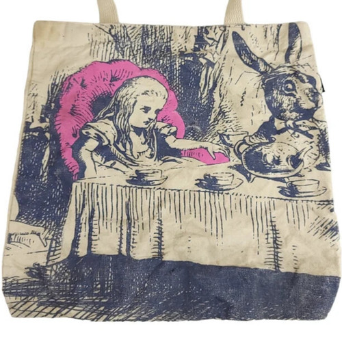 Borsa tote tela alice nel - borsa,